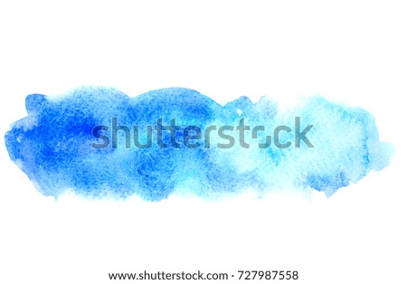 water color blue background.