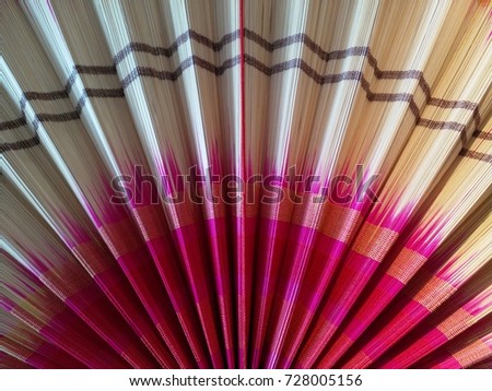 Paper fan folding shape decoration