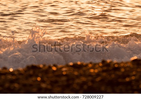 sunset on the sea landscape