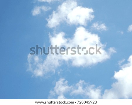 Sky with white clouds.
