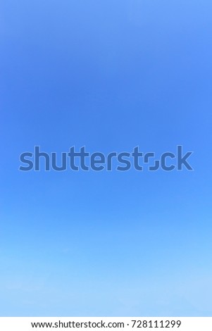 clear blue sky background and empty space for your design, no cloud.