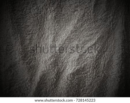 Dirty cotton dark background.