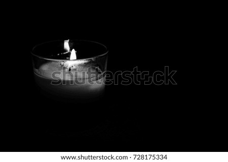 a candle in the night
