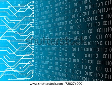 circuit and digital background technology, abstract technology concept background, vector illustration.