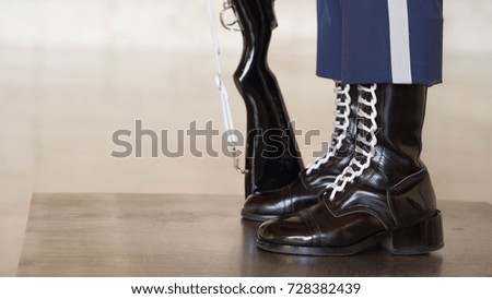 Military combat boots 