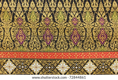 Vintage traditional Thai handmade fabric texture background Royalty-Free Stock Photo #72844861
