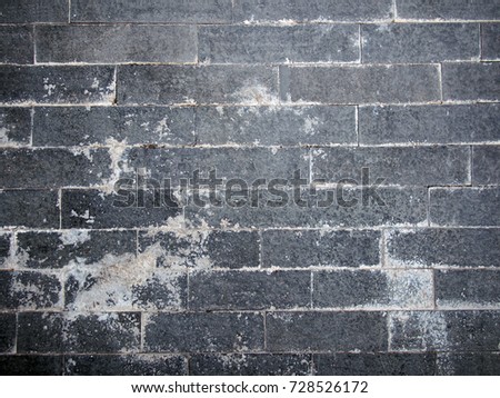 black and white texture background, weathered rough worn old brick. artistic strong heavy feeling expression fade effect