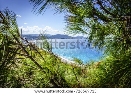 Rhodes island, Greece wonderful blue beach paradise coast