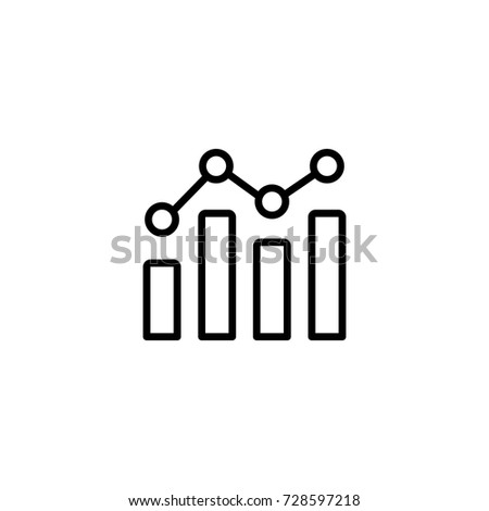 business analystic infographic diagram line black icon Royalty-Free Stock Photo #728597218