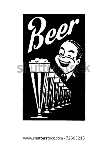 Beer - Retro Ad Art Banner