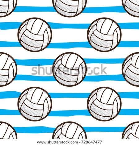 volley ball seamless pattern