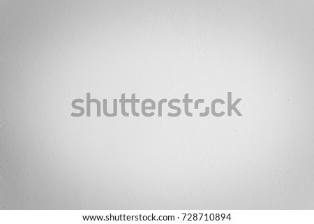 Grey, white cement wall texture Background, empty Gray blank wall room interior and soft light circular well use as background for montage display product or text promote goods on free space Backdrop.