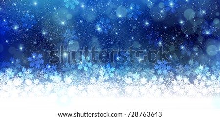 Christmas snow Winter background Royalty-Free Stock Photo #728763643