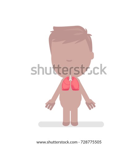 Human body anatomy vector illustration