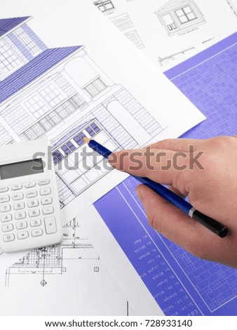 Working on house plans