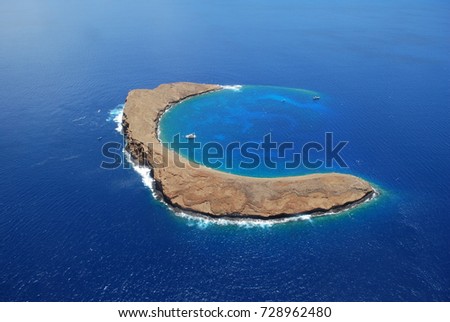 Molokini Crater from above