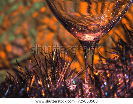Abstract background with Christmas glass.