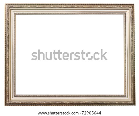 Gold and silver picture frame