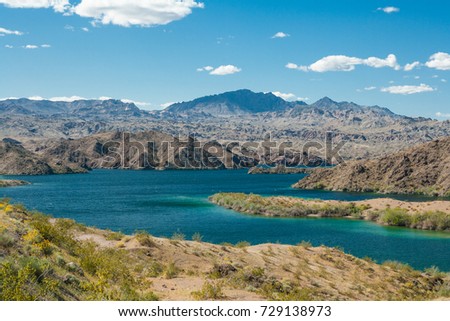 Lake Mohave at Lake Mead National Recreation Area near Bullhead City, Arizona, USA Royalty-Free Stock Photo #729138973
