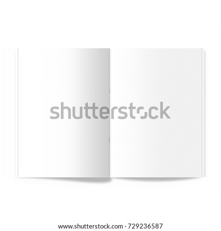 White Blank book mockup Royalty-Free Stock Photo #729236587
