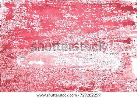 red watercolor background.