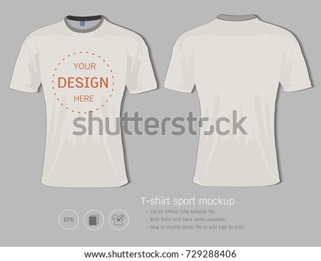 T-shirt sport design template for football club or all sportswear, Front and back shots available, Ready for customization logo and name, Easily to change colors and lettering styles in your team.