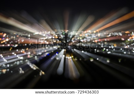 blur light zoom background