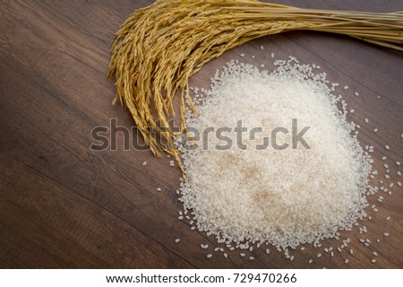 Japanese food, Japanese rice or Uruchimai rice