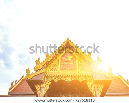 Traditional Thai wooden house
