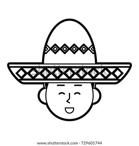 folk hat mexican culture related icon image 