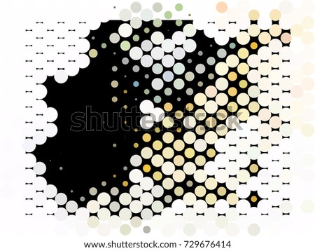 Abstract spotted halftone background. Design element for book covers, presentations layouts, title backgrounds. Vector clip art.