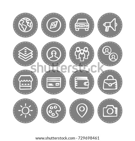 Travel icons set. Universal travel icons to use for web and mobile, set of basic travel elements