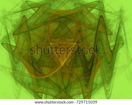 Abstract fractal background toned in green color.Design element for book covers, presentations layouts, title and page backgrounds. Digital collage. Raster clip art.