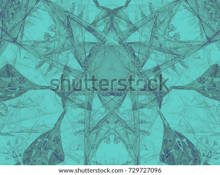 Abstract fractal background toned in blue color.Design element for book covers, presentations layouts, title and page backgrounds. Digital collage. Raster clip art.