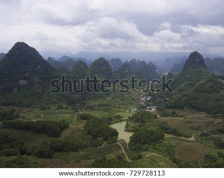 Lijiang China guilin Panorama