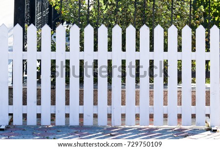 fence from the fence white
