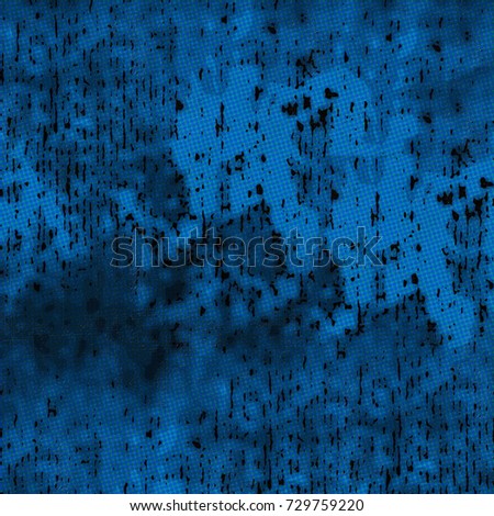 Texture of blue. Grunge background abstract. Spots of blue paint urban style wall. Pattern of colored futuristic
