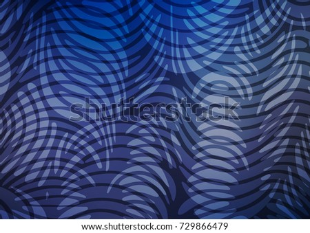 Light BLUE vector doodle blurred background. Ethnic elegant natural pattern with gradient. Hand painted design for web, wrapping, wallpaper.