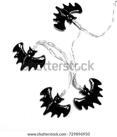Halloween Bat decoration isolated on white