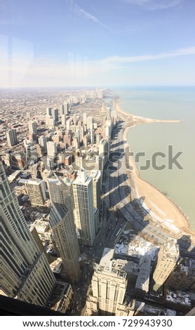 Pictures taken during the harsh winter of Chicago, IL