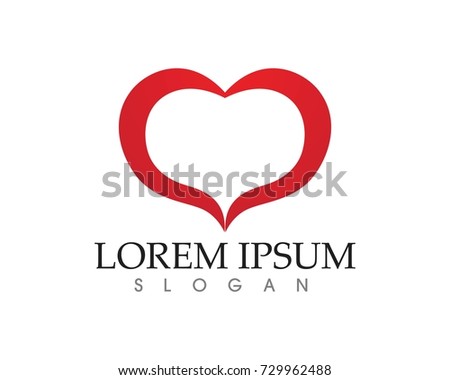 Love Logo and symbols Vector Template icons app
