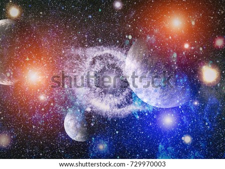 Galaxy - Elements of this Image Furnished by NASA .