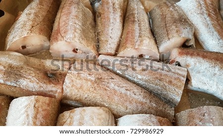 Fish on a baking sheet
