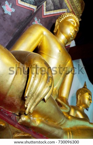 A hand of Buddha Statue in Thailand. (Sukhothai,Thailand)