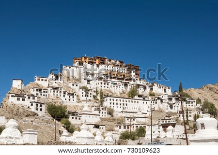 Thiksey Monastery (Thiksey Gompa), Leh Ladakh, Jammu and Kashmir, India