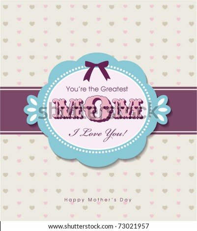 mother's day greeting card
