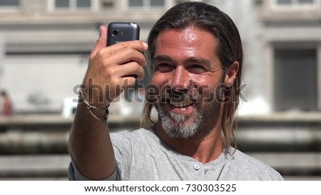 Selfie Of Handsome Spanish Male