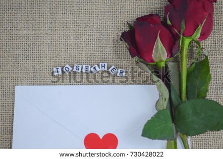 send a letter and red roses is A love confession For Valentine's Day
