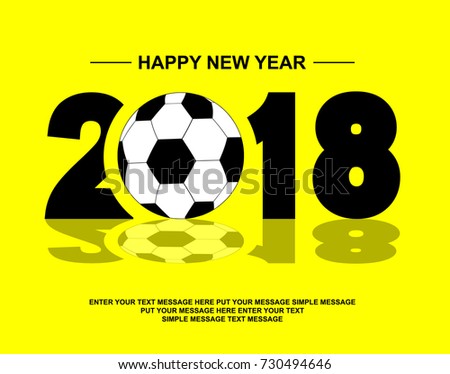 2018 Happy new year football