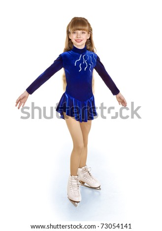 Girl skating.